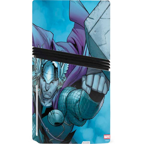 Marvel Thor Asgard on Ice PS5 Pro Disk Console Skin