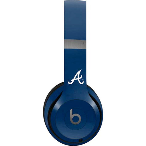 MLB Atlanta Braves - Solid Distressed Beats Solo 4 Wireless Headphones Skin