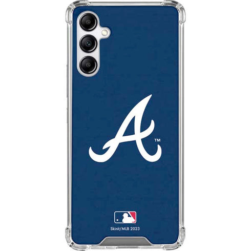 MLB Atlanta Braves - Solid Distressed Gabb Phone 4 Clear Case