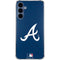 MLB Atlanta Braves - Solid Distressed Galaxy A35 5G Clear Case