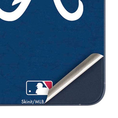 MLB Atlanta Braves - Solid Distressed Galaxy A35 5G Skin