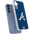 MLB Atlanta Braves - Solid Distressed Galaxy A55 5G Clear Case