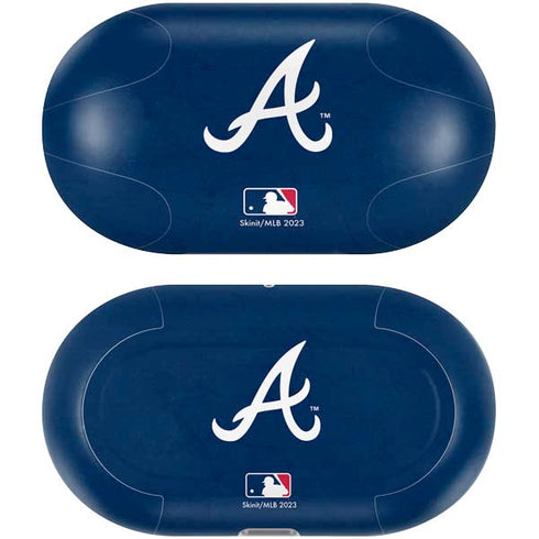 MLB Atlanta Braves - Solid Distressed Galaxy Buds Plus Skin