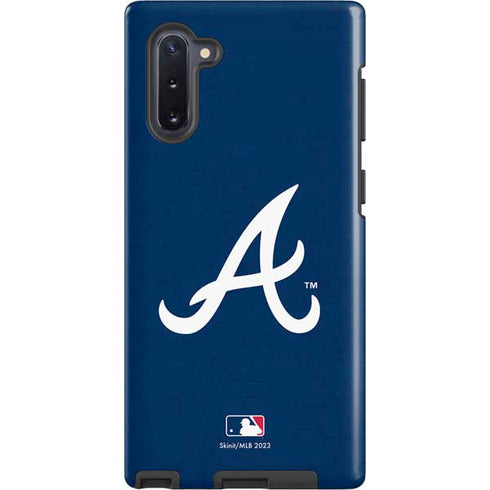 MLB Atlanta Braves - Solid Distressed Galaxy Cases
