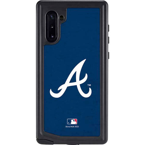 MLB Atlanta Braves - Solid Distressed Galaxy Cases