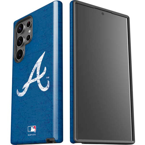 MLB Atlanta Braves - Solid Distressed Galaxy S23 Ultra Pro Case