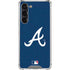 MLB Atlanta Braves - Solid Distressed Galaxy S24 FE Clear Case