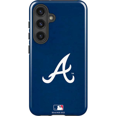 MLB Atlanta Braves - Solid Distressed Galaxy S25 Impact Case