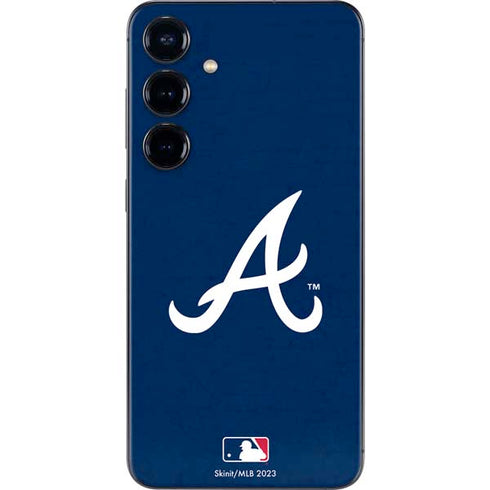 MLB Atlanta Braves - Solid Distressed Galaxy S25 Skin