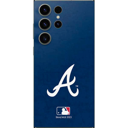 MLB Atlanta Braves - Solid Distressed Galaxy S24 Ultra Skin