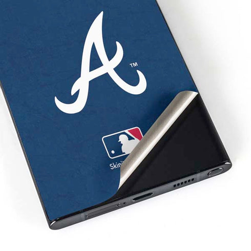 MLB Atlanta Braves - Solid Distressed Galaxy S24 Ultra Skin