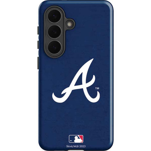 MLB Atlanta Braves - Solid Distressed Galaxy S26 Impact Case