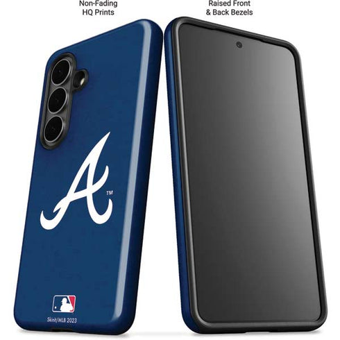 MLB Atlanta Braves - Solid Distressed Galaxy S26 Impact Case