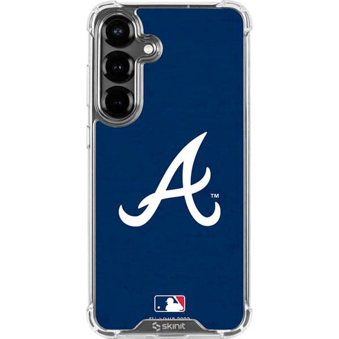 MLB Atlanta Braves - Solid Distressed Galaxy S26 Plus Clear Case