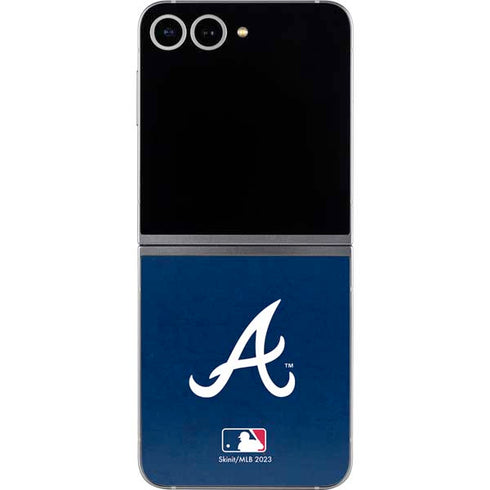 MLB Atlanta Braves - Solid Distressed Galaxy Z Flip6 Skin