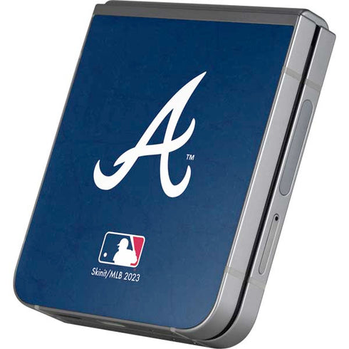 MLB Atlanta Braves - Solid Distressed Galaxy Z Flip6 Skin