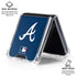 MLB Atlanta Braves - Solid Distressed Galaxy Z Flip6 Clear Case