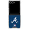 MLB Atlanta Braves - Solid Distressed Galaxy Z Flip7 Clear Case