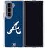 MLB Atlanta Braves - Solid Distressed Galaxy Z Fold5 5G Clear Case
