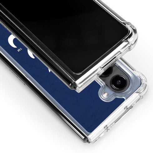 MLB Atlanta Braves - Solid Distressed Galaxy Z Fold5 5G Clear Case