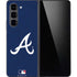 MLB Atlanta Braves - Solid Distressed Galaxy Z Fold5 5G Skin