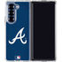 MLB Atlanta Braves - Solid Distressed Galaxy Z Fold6 Clear Case