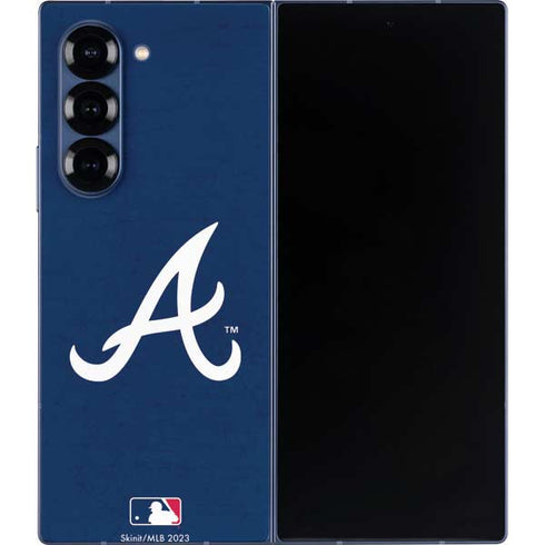 MLB Atlanta Braves - Solid Distressed Galaxy Z Fold6 Skin