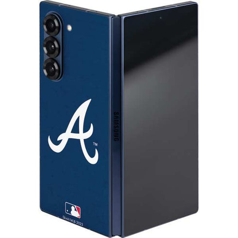 MLB Atlanta Braves - Solid Distressed Galaxy Z Fold6 Skin