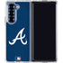 MLB Atlanta Braves - Solid Distressed Galaxy Z Fold7 Clear Case