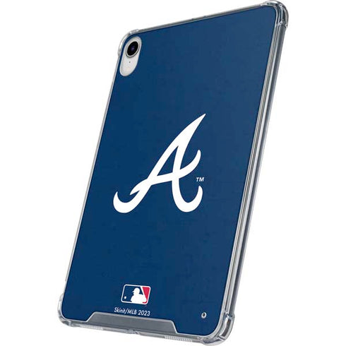 MLB Atlanta Braves - Solid Distressed iPad 11th Gen (2025) Clear Case