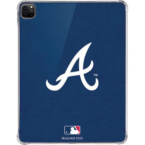 MLB Atlanta Braves - Solid Distressed iPad Pro 11in (2024) Clear Case
