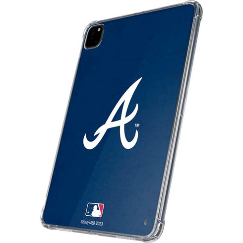 MLB Atlanta Braves - Solid Distressed iPad Pro 11in (2024) Clear Case