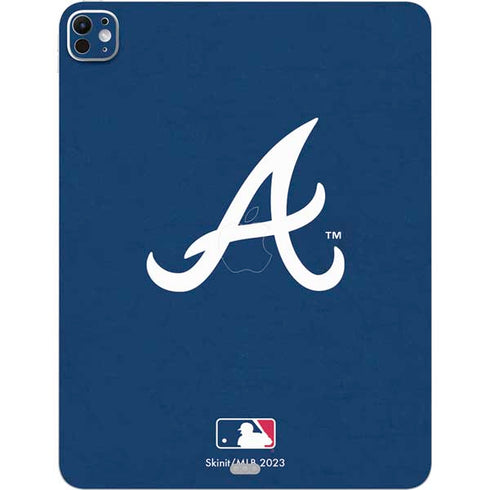 MLB Atlanta Braves - Solid Distressed iPad Pro 13in M4 (2024) Skin