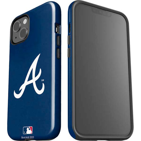 MLB Atlanta Braves - Solid Distressed iPhone 15 Impact Case