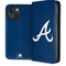 MLB Atlanta Braves - Solid Distressed iPhone 15 Plus Folio Case