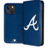 MLB Atlanta Braves - Solid Distressed iPhone 15 Plus Folio Case
