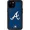 MLB Atlanta Braves - Solid Distressed iPhone 15 Plus Waterproof Case
