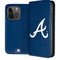MLB Atlanta Braves - Solid Distressed iPhone 15 Pro Folio Case