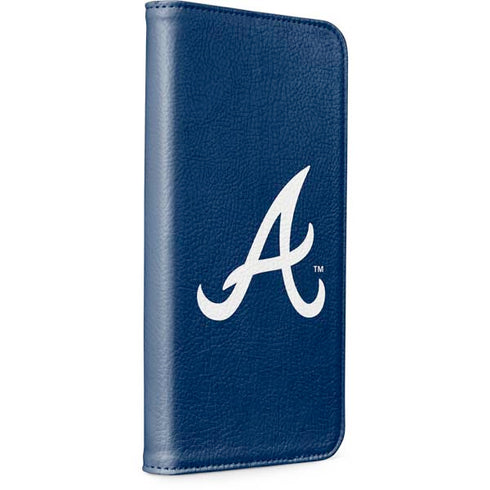 MLB Atlanta Braves - Solid Distressed iPhone 15 Pro Folio Case