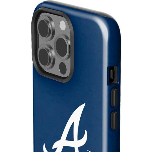 MLB Atlanta Braves - Solid Distressed iPhone 15 Pro Impact Case