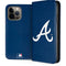MLB Atlanta Braves - Solid Distressed iPhone 15 Pro Max Folio Case