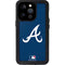 MLB Atlanta Braves - Solid Distressed iPhone 15 Pro Waterproof Case