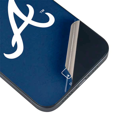 MLB Atlanta Braves - Solid Distressed iPhone 15 Skin