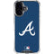 MLB Atlanta Braves - Solid Distressed iPhone 16 Clear Case