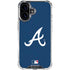 MLB Atlanta Braves - Solid Distressed iPhone 16 Clear Case