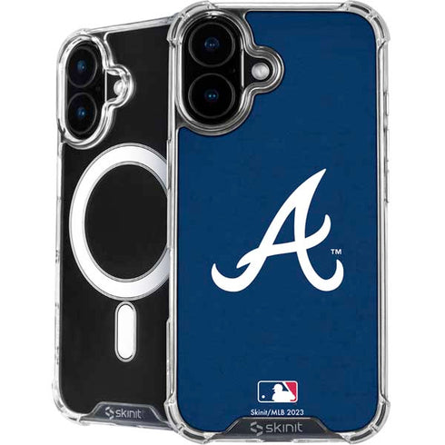 MLB Atlanta Braves - Solid Distressed iPhone 16 MagSafe Case
