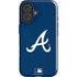 MLB Atlanta Braves - Solid Distressed iPhone 16 Plus Impact Case