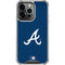 MLB Atlanta Braves - Solid Distressed iPhone 16 Pro Clear Case