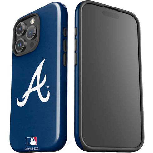 MLB Atlanta Braves - Solid Distressed iPhone 16 Pro Impact Case