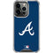 MLB Atlanta Braves - Solid Distressed iPhone 16 Pro Max Clear Case
